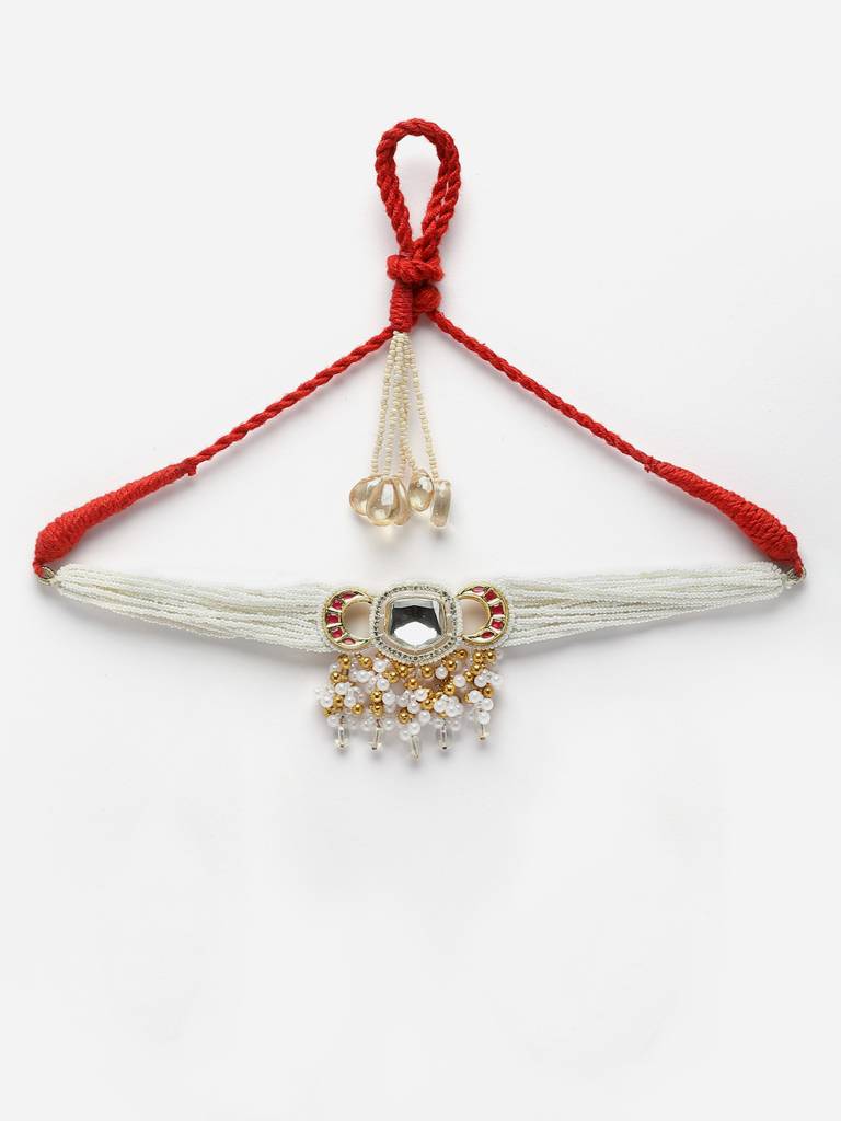 Magenta Marvel Chokar Necklace : DGNC23013