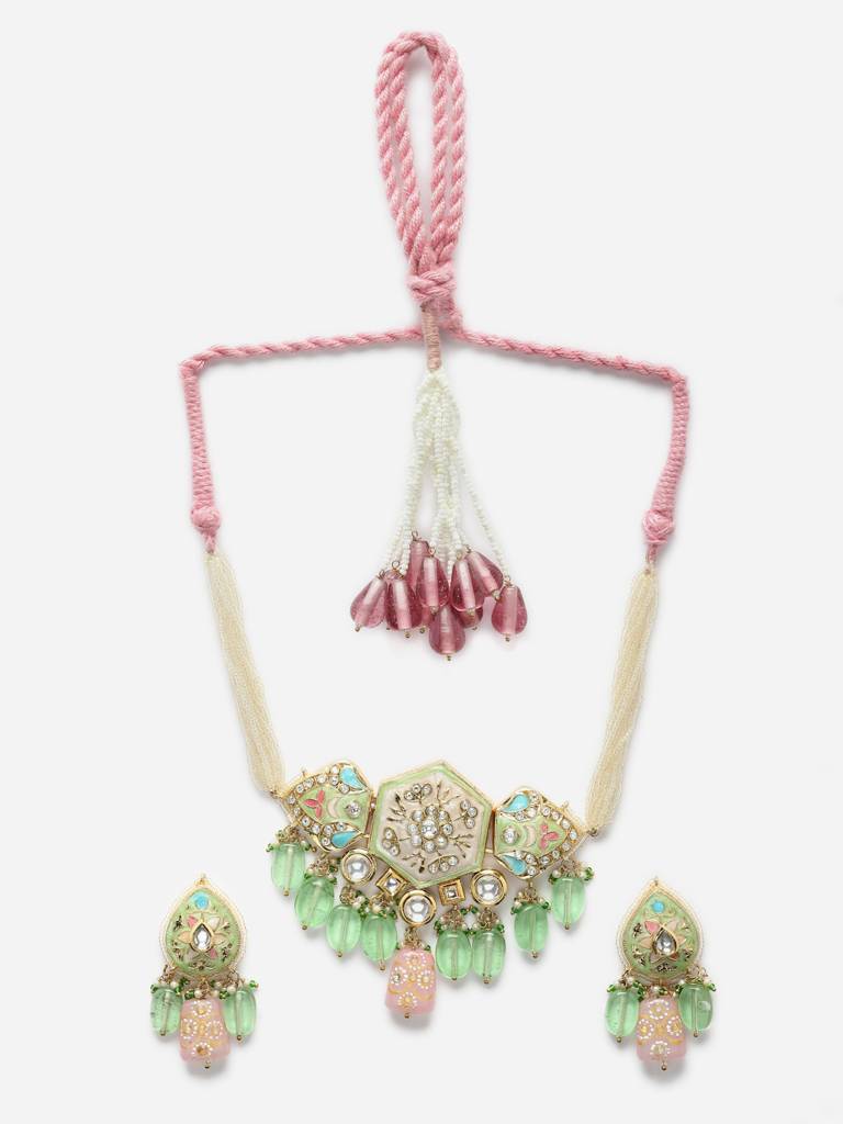 Salsa Necklace With Earring Jewellery Set : DGNCE23019