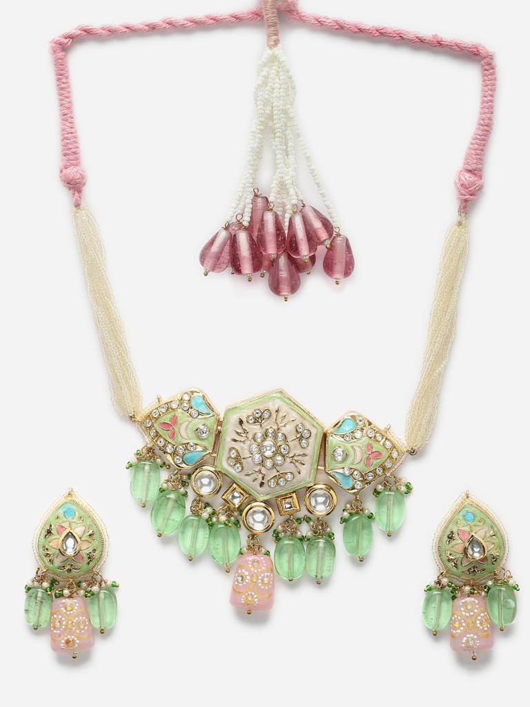 Salsa Necklace With Earring Jewellery Set : DGNCE23019