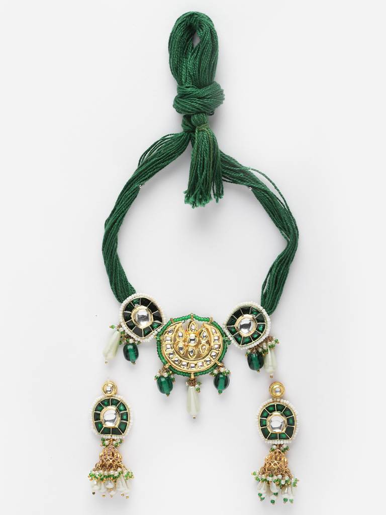Lagoon Necklace With Earring Jewellery Set : DGNCE23021