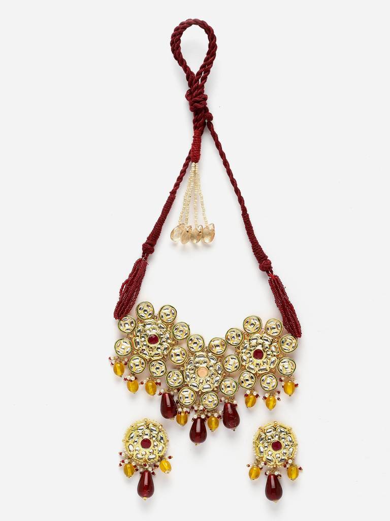 Cherry Necklace With Earring Jewellery Set : DGNCE23026