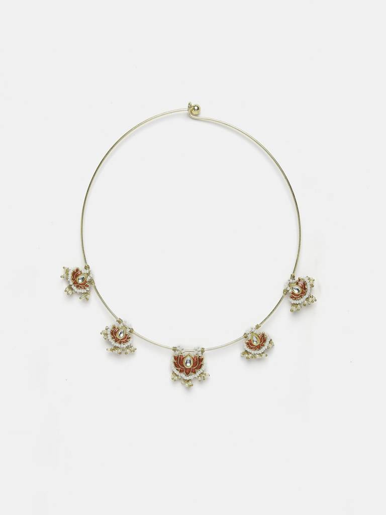 Carmine Crest Haar Necklace : DGNH23028