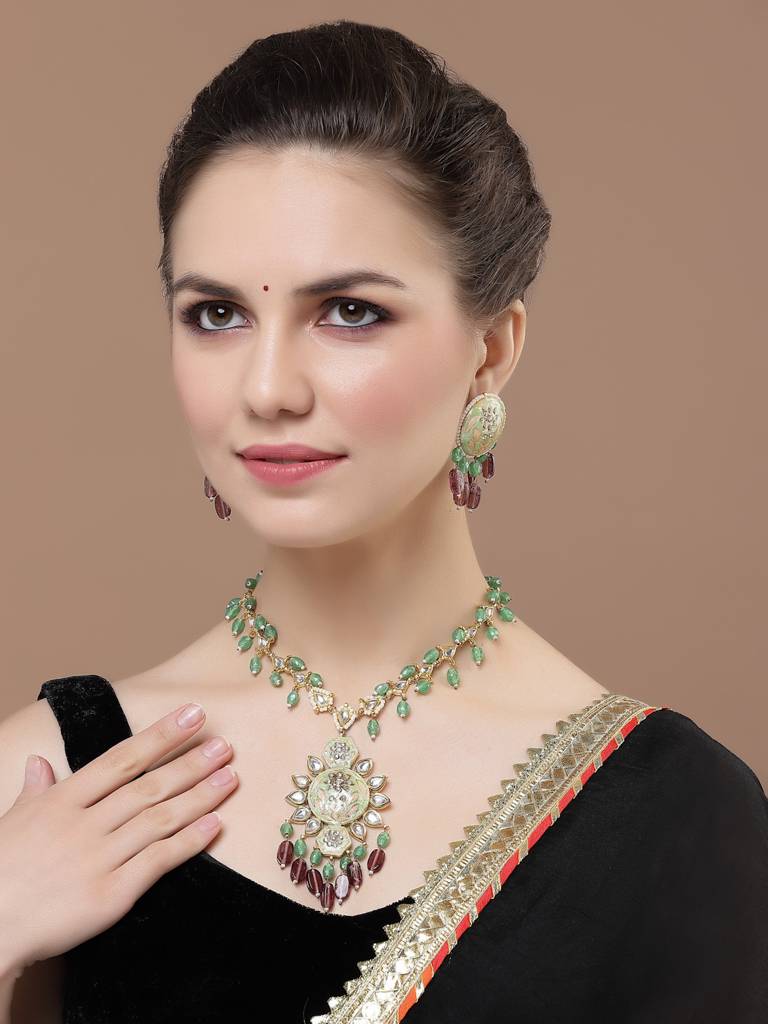 Peacock Haar Necklace : DGNH23033