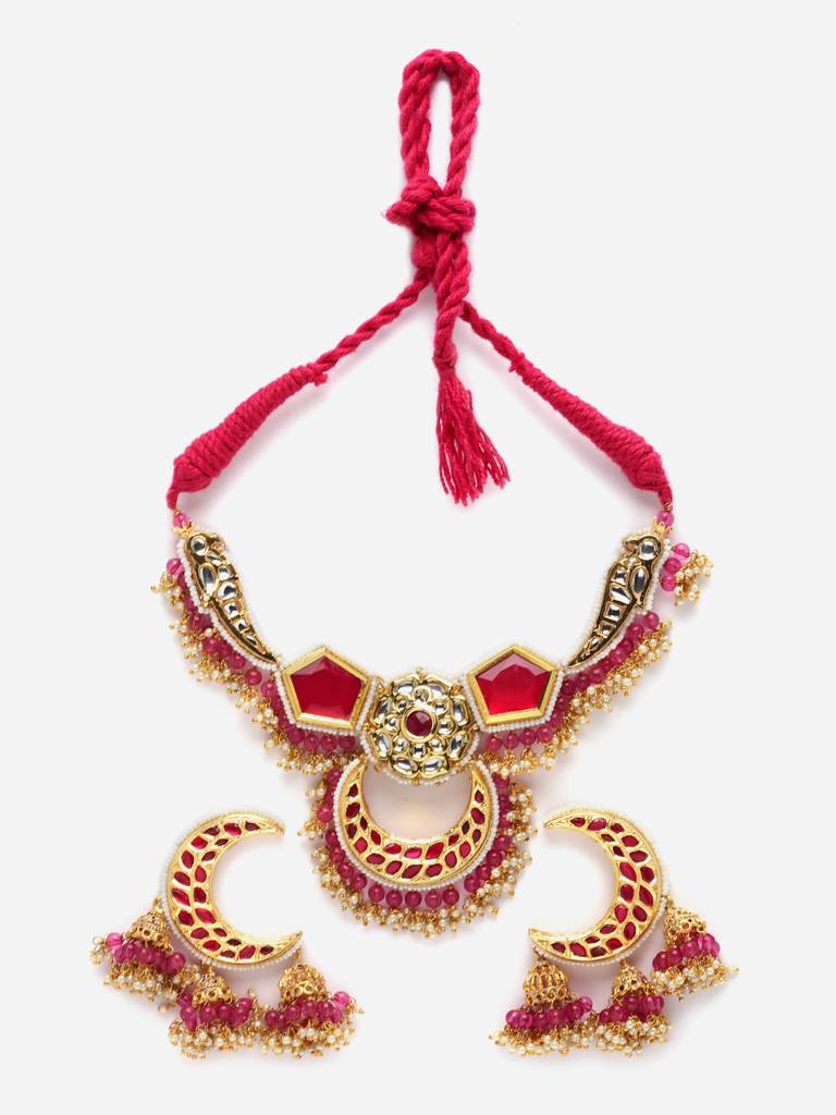 Dew Necklace With Earring Jewellery Set : DGNHE23015