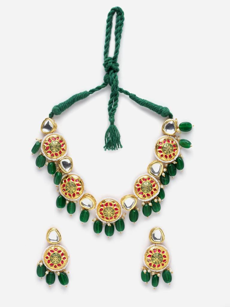 Zindagi Necklace With Earring Jewellery Set : DGNHE23017