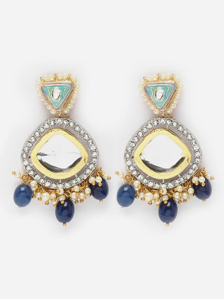 Aasman Ka Necklace With Earring Jewellery Set : DGNHE23022