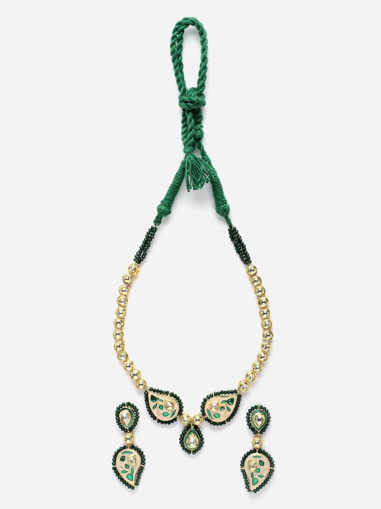 Neon Necklace With Earring Jewellery Set : DGNHE23024
