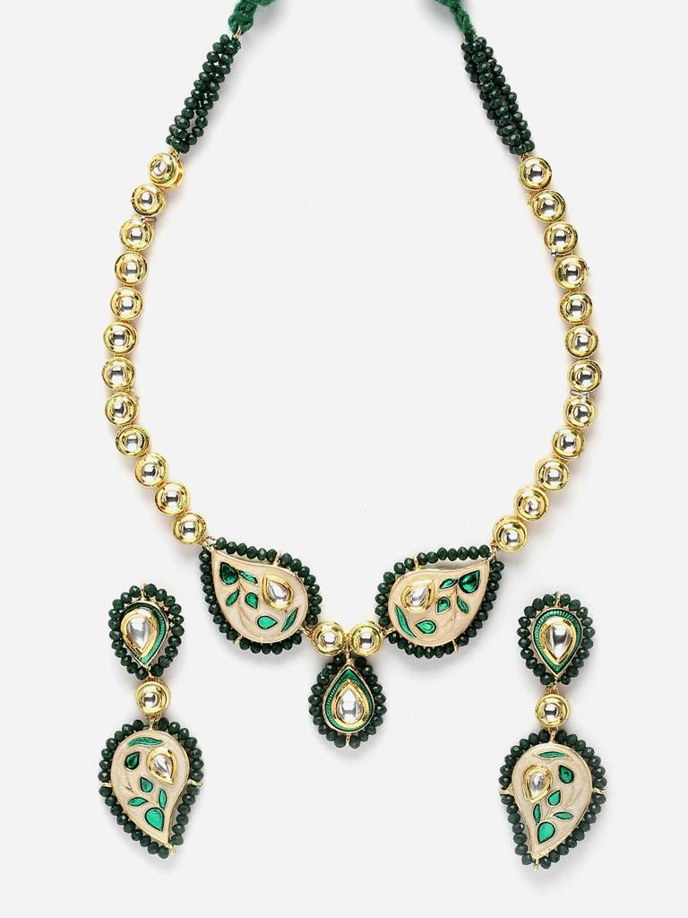 Neon Necklace With Earring Jewellery Set : DGNHE23024