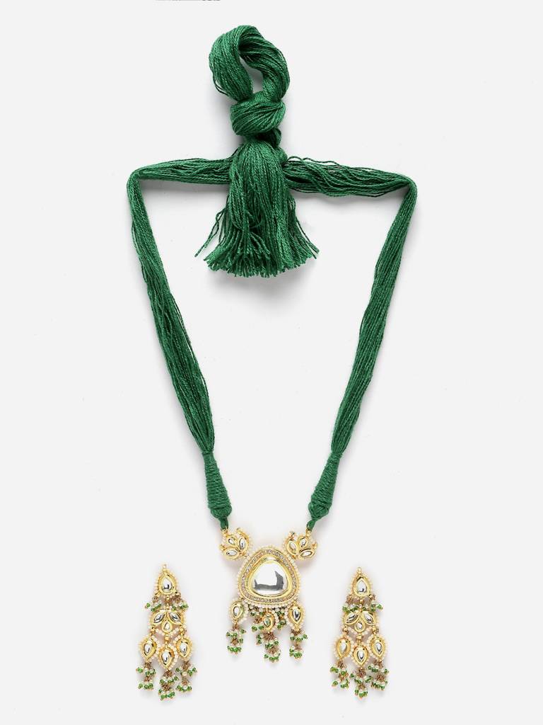 Hedge Necklace With Earring Jewellery Set : DGNHE23035