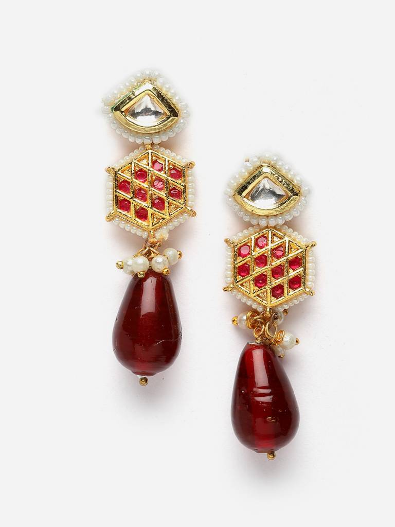 Merlot Necklace With Earring Jewellery Set : DGNHE23038