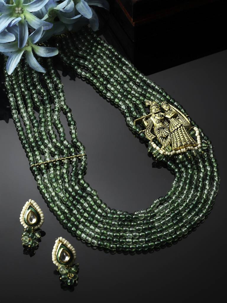 Honeysuckle Necklace With Earring Jewellery Set : DGNLE23001