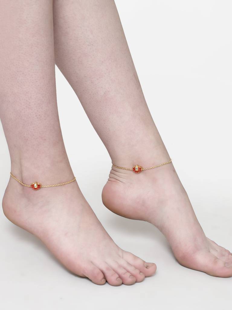 Coral Cascade Anklet Other Accessories : DGOF23002
