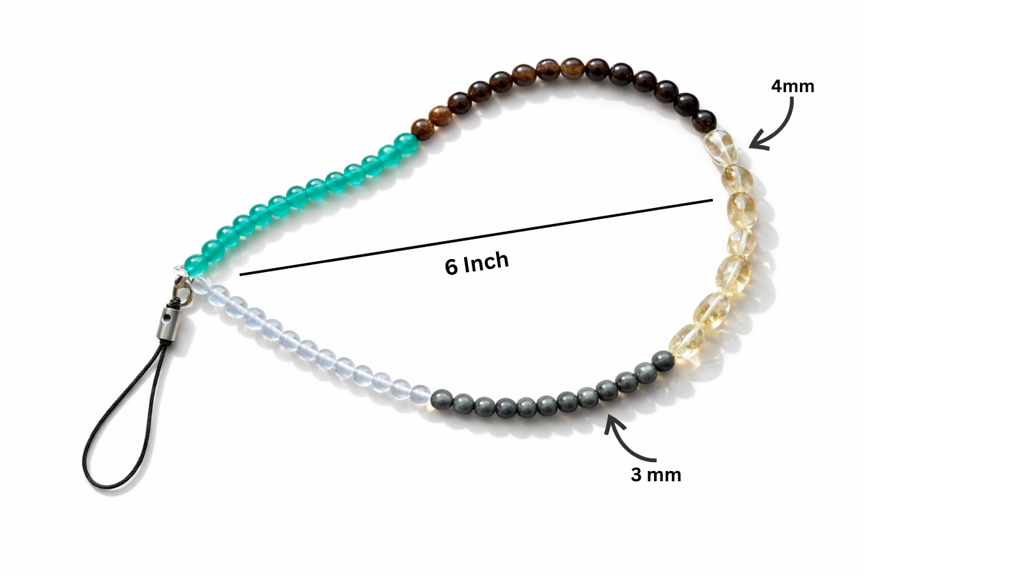 Dhanyog Crystal/Gemstone Mobile Charm For Prosperity & Success : DHANYOG-MOBILE-CHARM