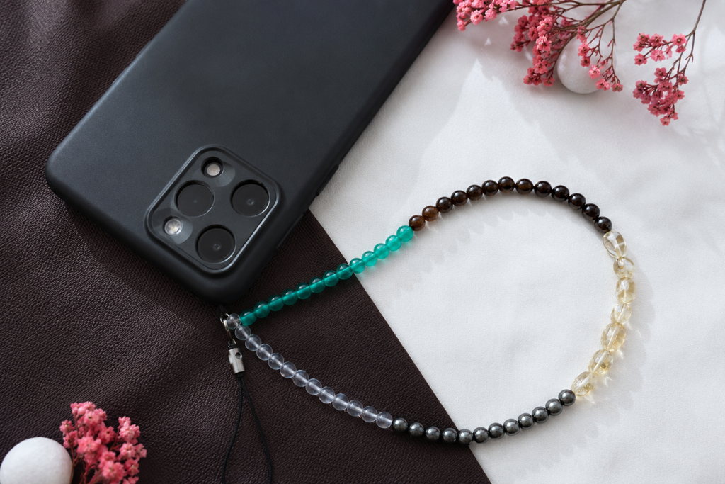 Dhanyog Crystal/Gemstone Mobile Charm For Prosperity & Success : DHANYOG-MOBILE-CHARM