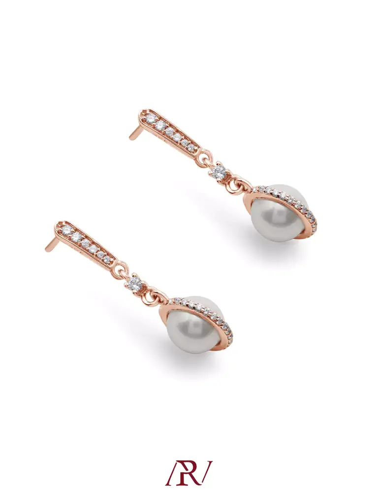 Diamond Pearl Danglers : ARV-ER-049