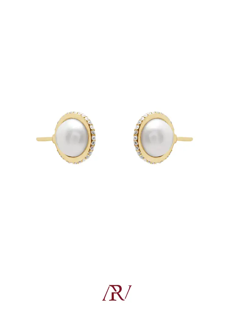 Diamond Pearl Studs : ARV-ER-048