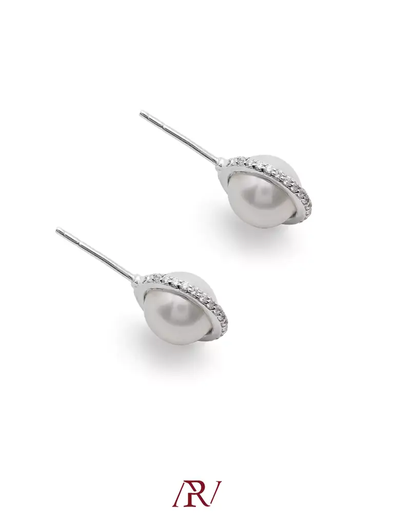 Diamond Pearl Studs : ARV-ER-048