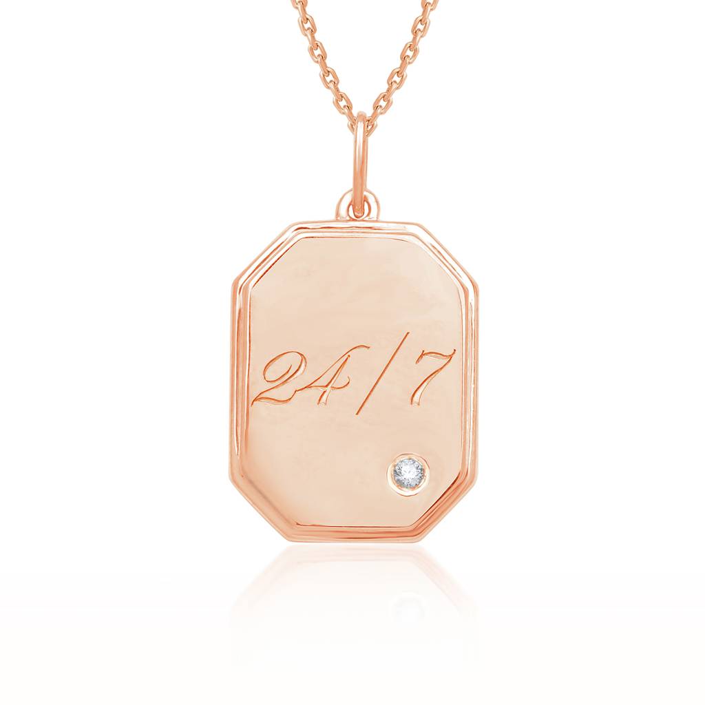 Hidden Memories Gold Diamond Pendant : P1667