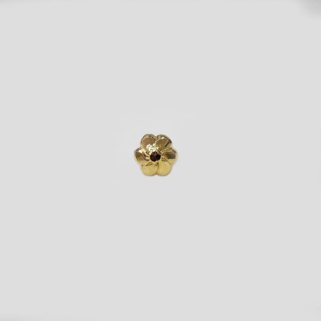 Yuvora 18K Yellow Gold Wildflower Memory Nose Pin For Women | Screw Back Closure | Bis Hallmarked | Pure Gol : DNP1009-18YG-IS