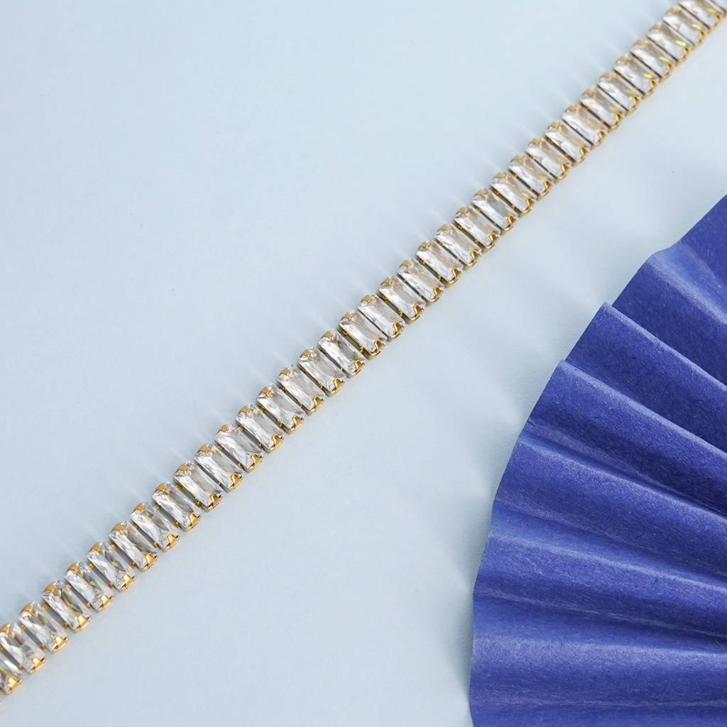 Prism Baguette Tennis Bracelet : BR43