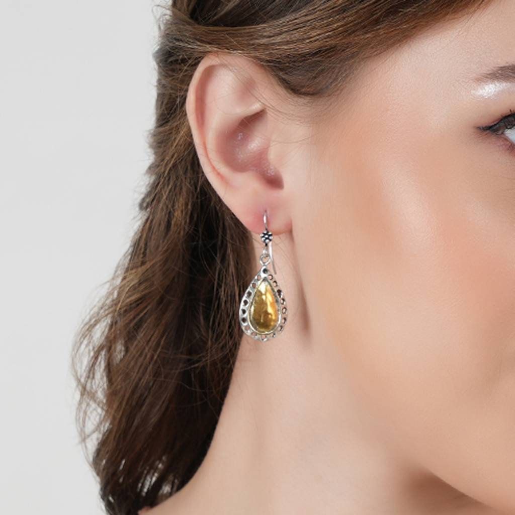 Dual Tone Silver Drops : SSE813