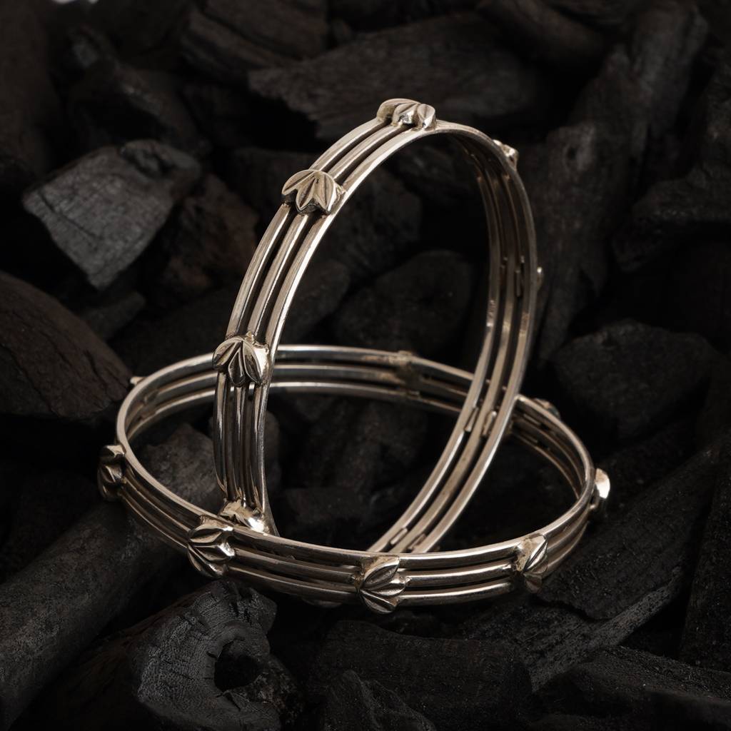 Silver Layered Bangle