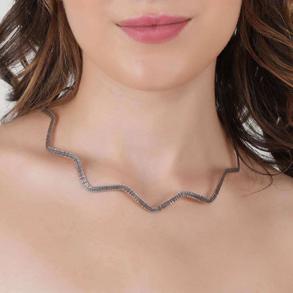 Silver Zigzag Hasli : SSN152