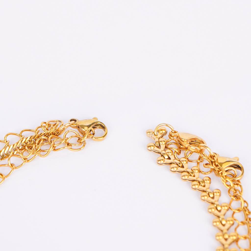 Luna Grace Layered Charm Bracelet : BR100