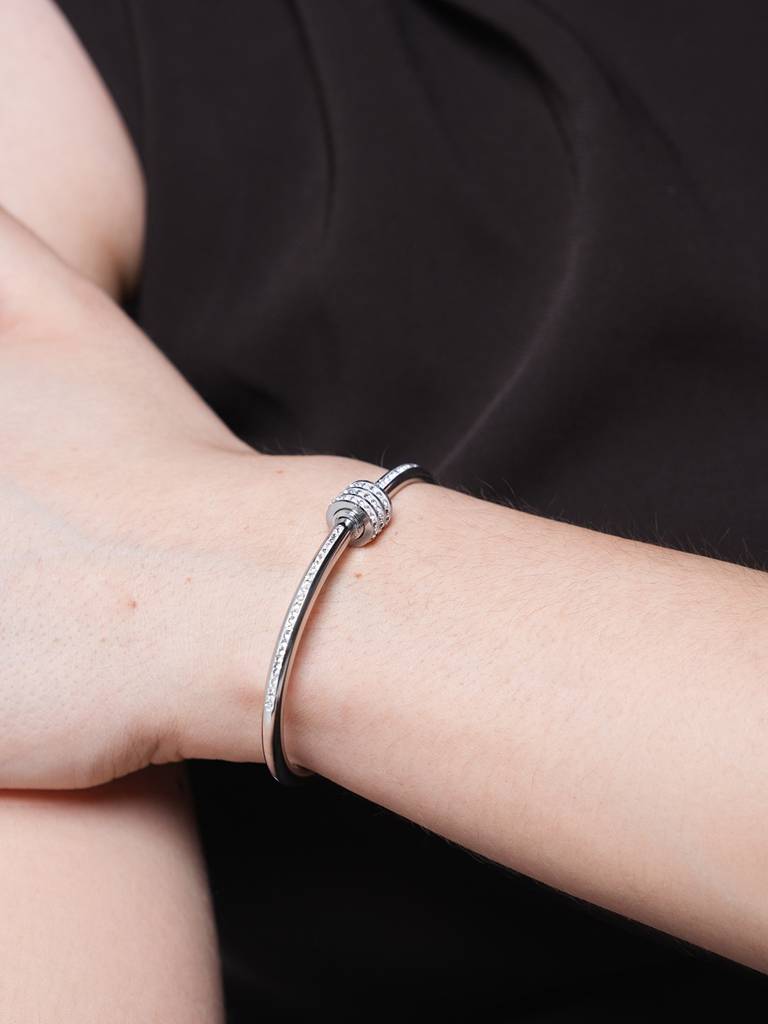 Titanium Zircon Bangle : CAO0026NIH
