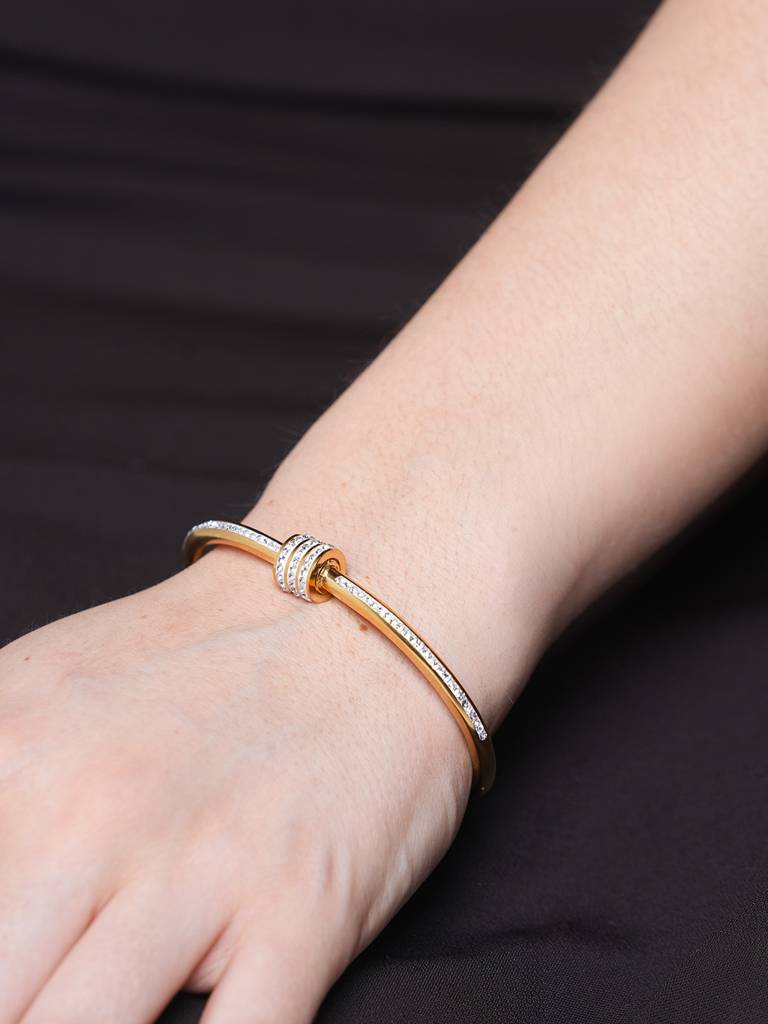 Titanium Zircon Bangle : CAO0025NIH