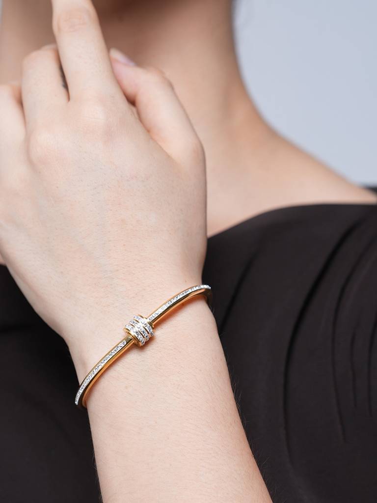 Titanium Zircon Bangle : CAO0025NIH