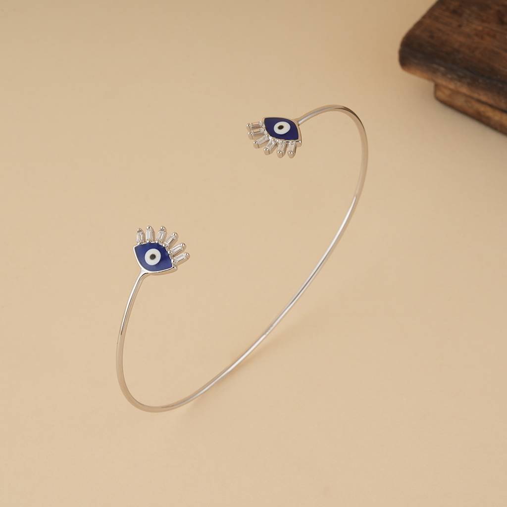 Evil Eye Silver Kada-Bracelet : SSB091