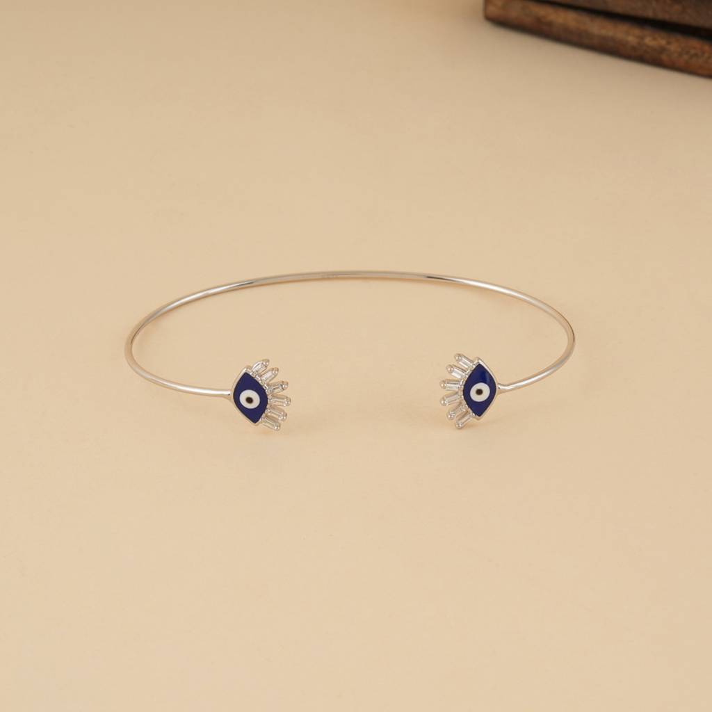 Evil Eye Silver Kada-Bracelet : SSB091