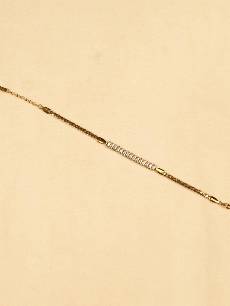 Linear Crystal Bar Adjustable Bracelet : 0065-DB