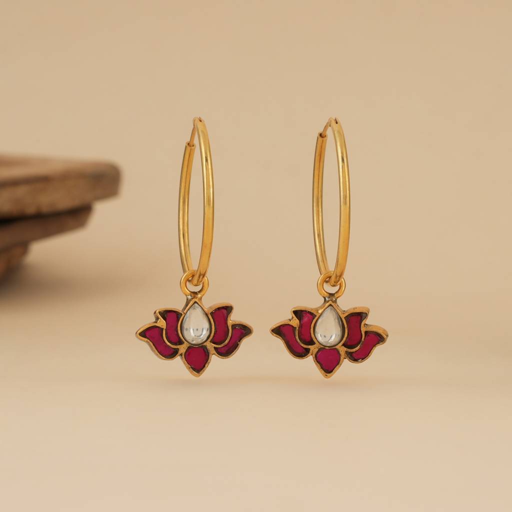 Lotus Kundan Chaandbali : SSE863