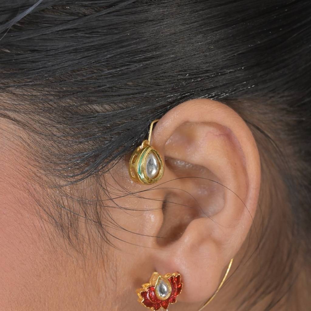 Sindoori Kamal Ear Cuff Earring : EAR0042