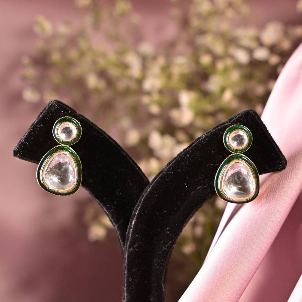 Rajkumari Sita Polki Long Necklace : NEC0042