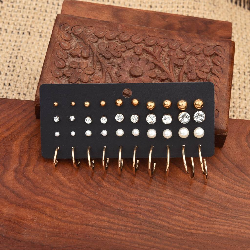 Everyday Spark Earring Set Of 20 Pairs : PEEAR20COMGP50