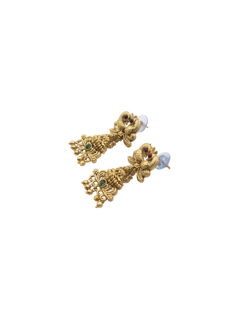 Ethnic Gold Plated Mayuraksh Choker Set : SATJS254