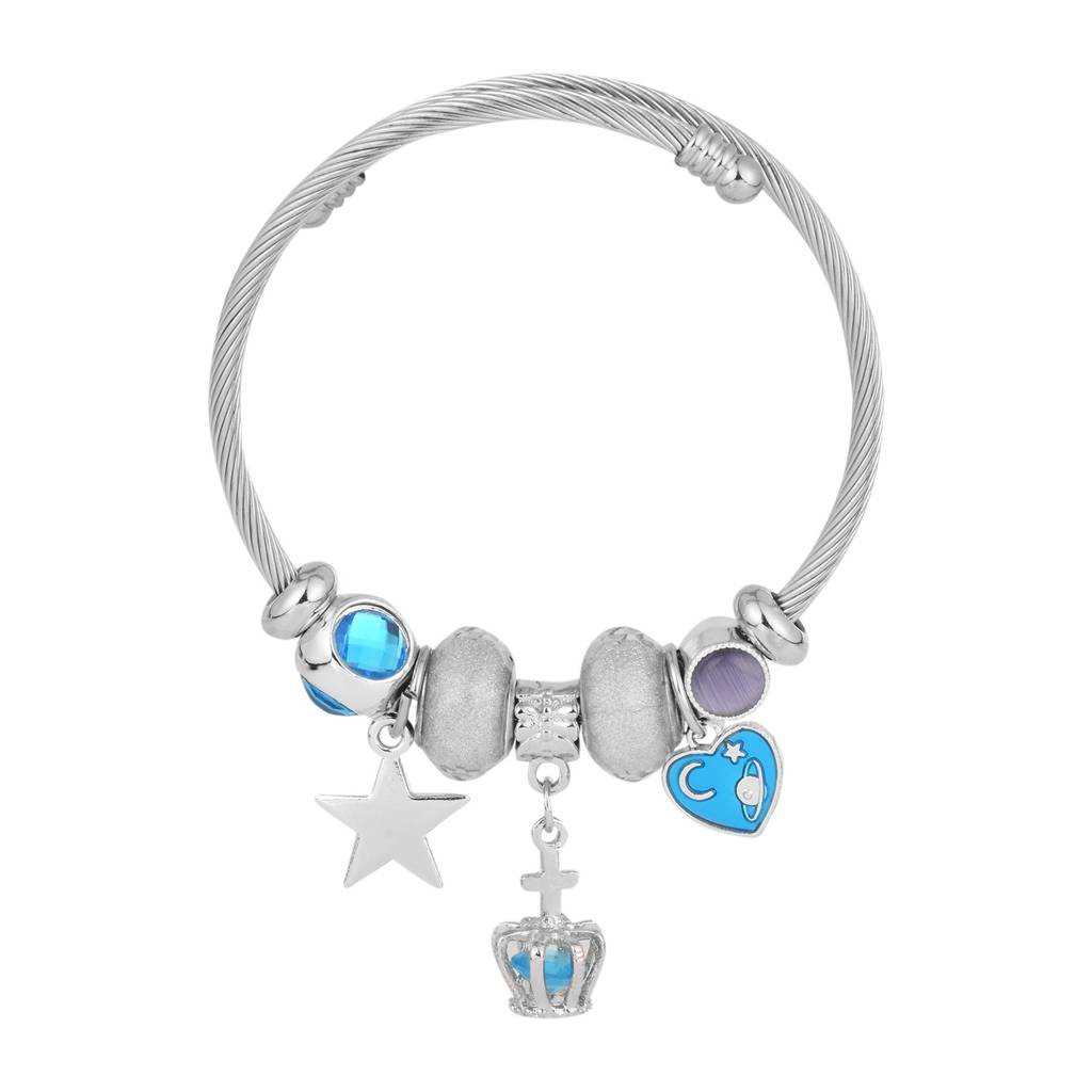 Blue Charm Adjustable Bangle : WBR147WCSLV
