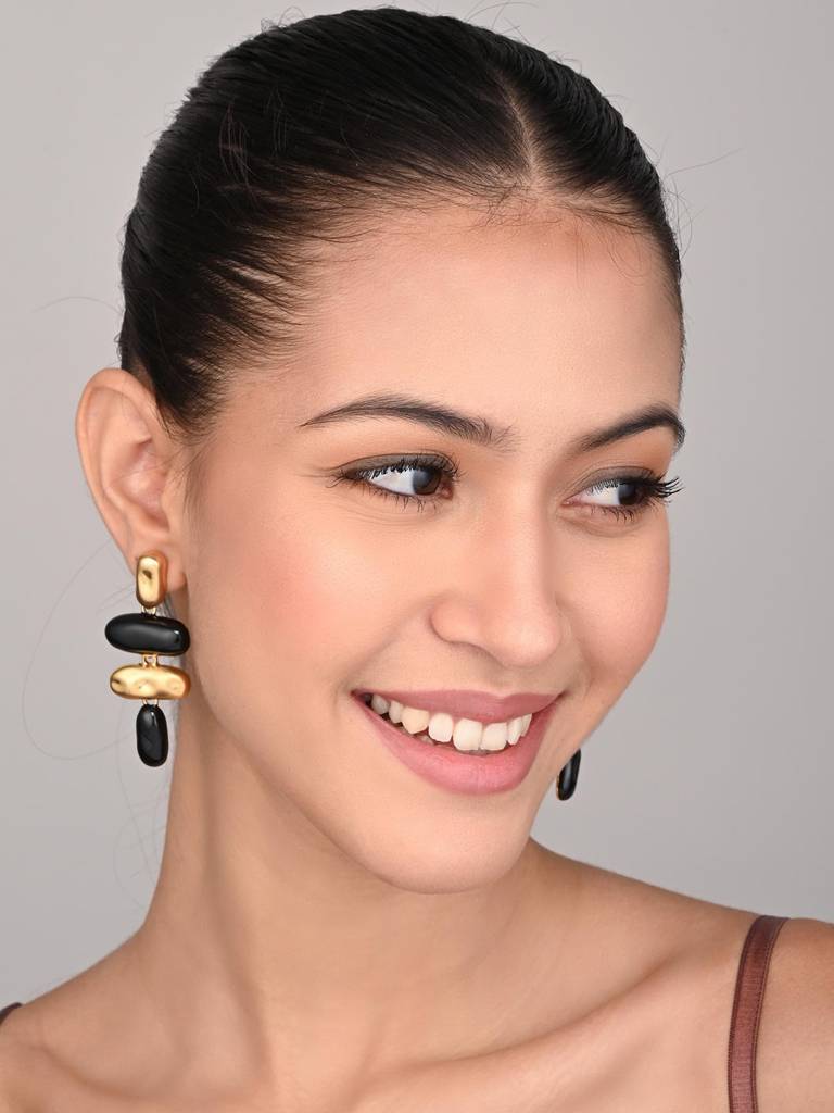 Modern Muse Dual-Tone Drops : WER183MLBLK