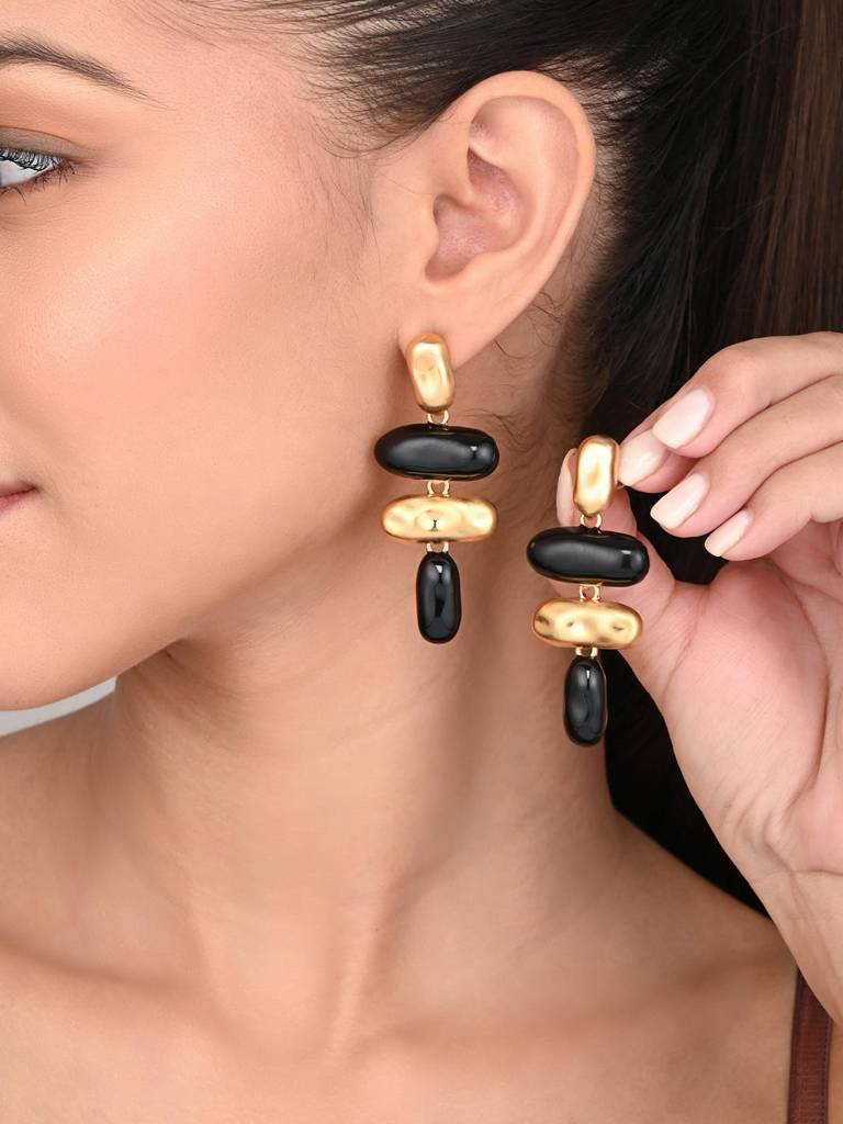 Modern Muse Dual-Tone Drops : WER183MLBLK