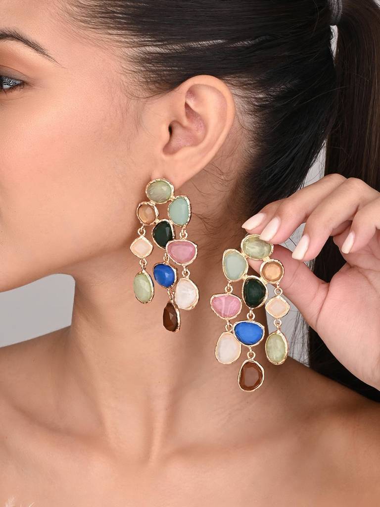 Boho Bloom Cascade Earrings. : WER161JMMLT