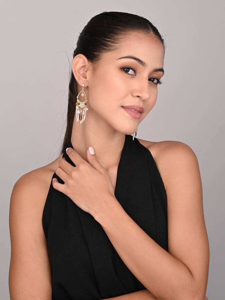 Boho Luxe Dangle Earrings : WER168LLGLD