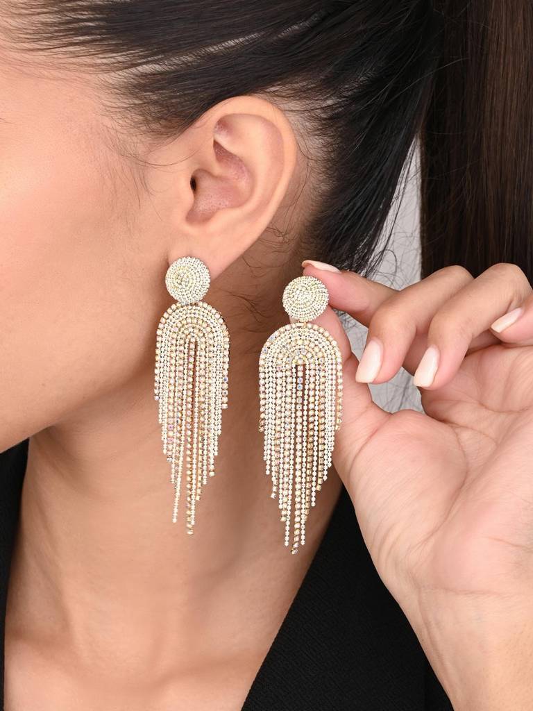 Glimmering Cascades Drop Earring : WER163LLSLV