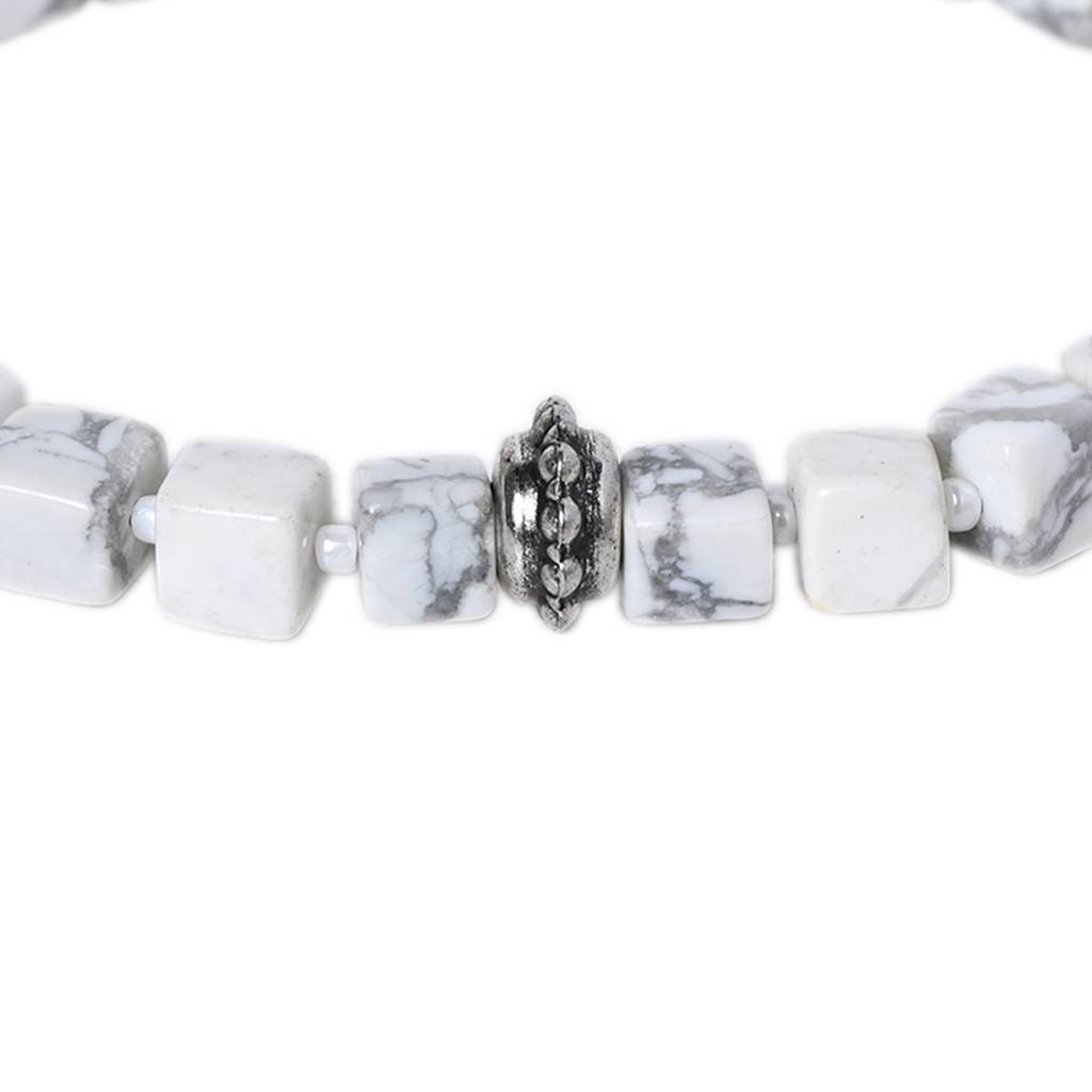 Howlite Healing Gemstone Bracelet : HOWLITE-BRACELET