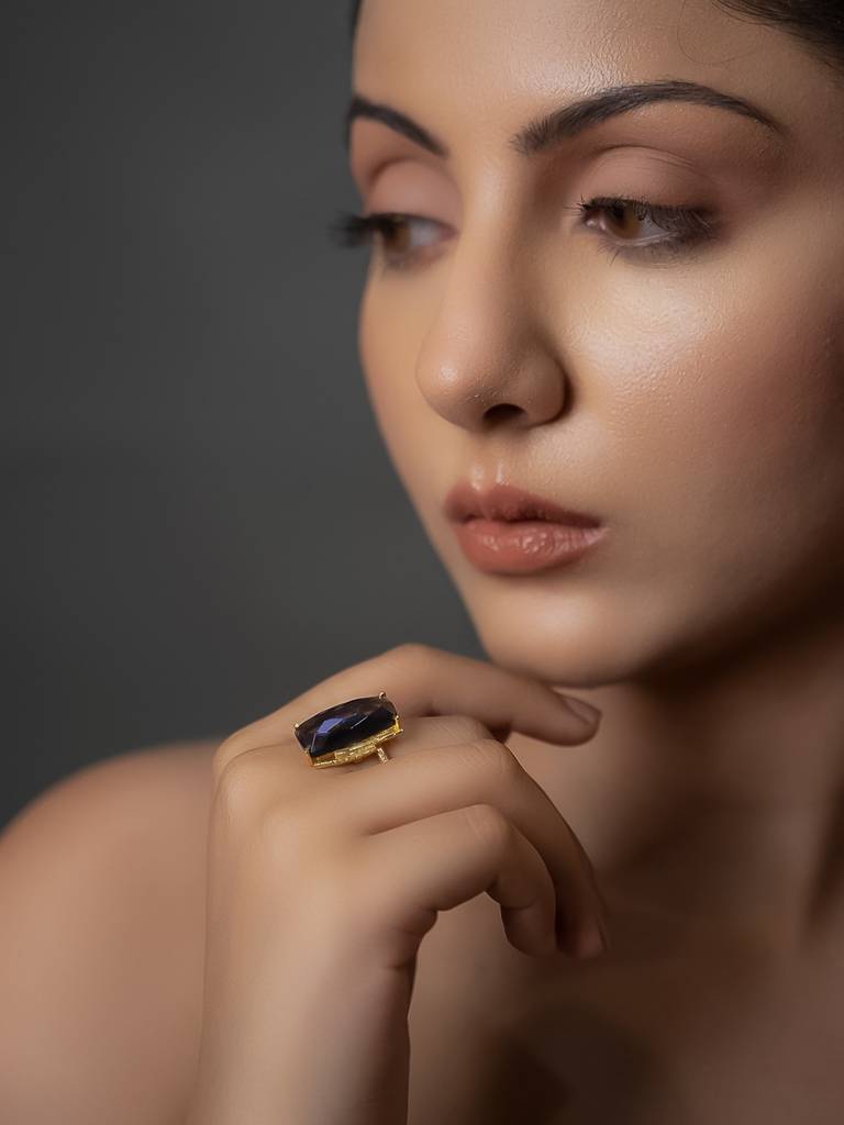 Baguette Amethyst Ring : BG159b