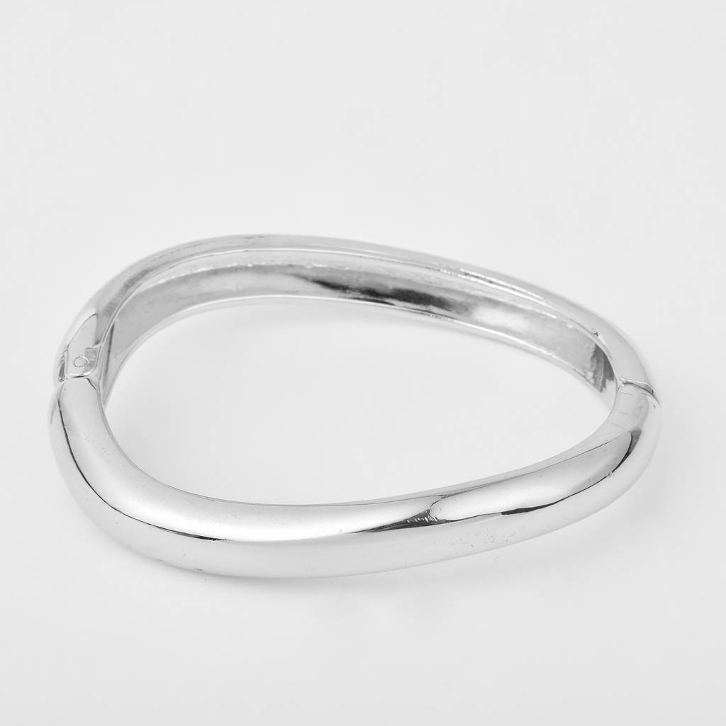 Thin Silver Gold Bangle For Stacks : WBR130WCSLV