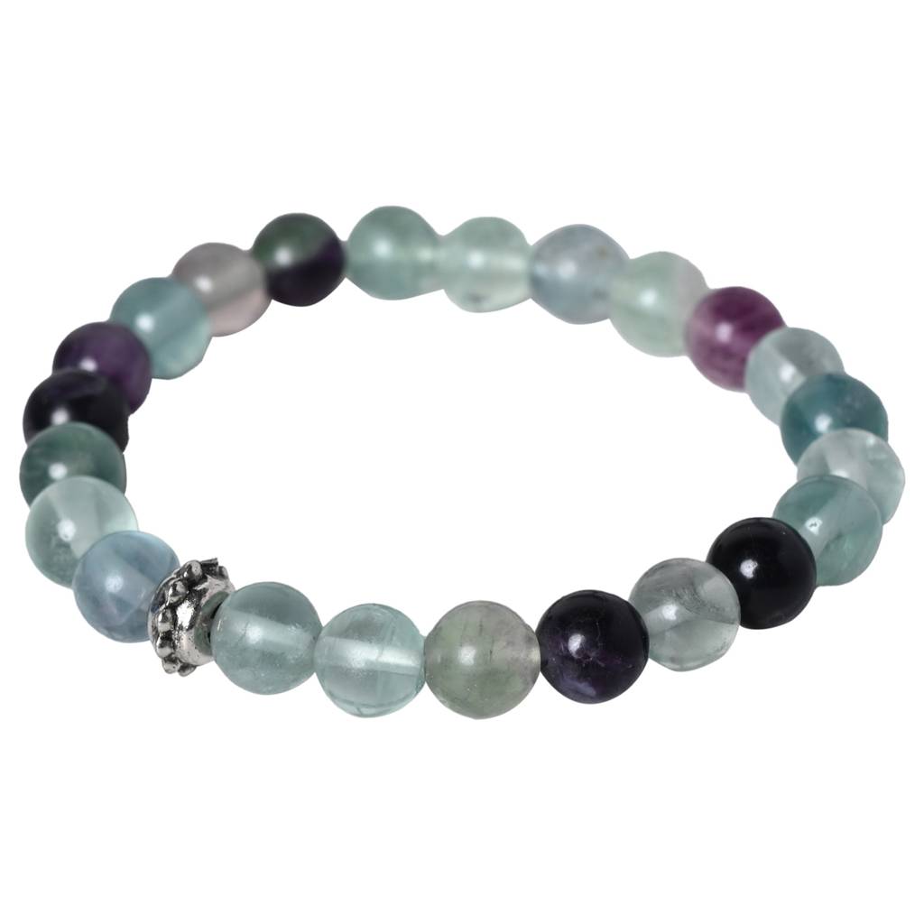 Flourite Healing Gemstone Bracelet : FLOURITE-BRACELET