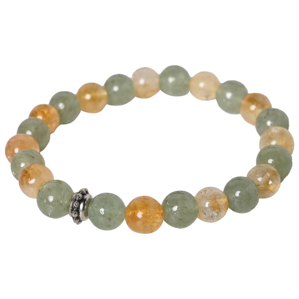 Aventurine And Citrine Healing Gemstone Bracelet : AVENTURINE-CITRINE-BRACELET